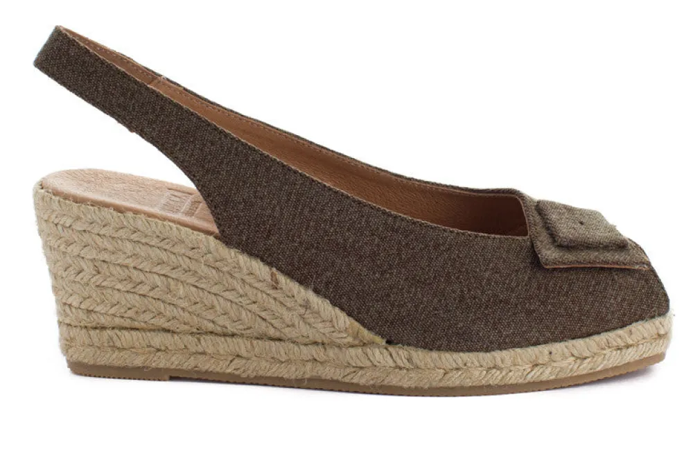 Abarca Shoes Alpargatas Con Cuñas^Alpargatas Cuna Creta Marron