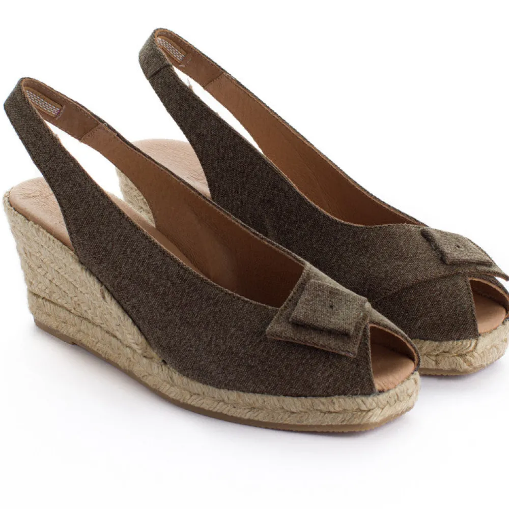 Abarca Shoes Alpargatas Con Cuñas^Alpargatas Cuna Creta Marron