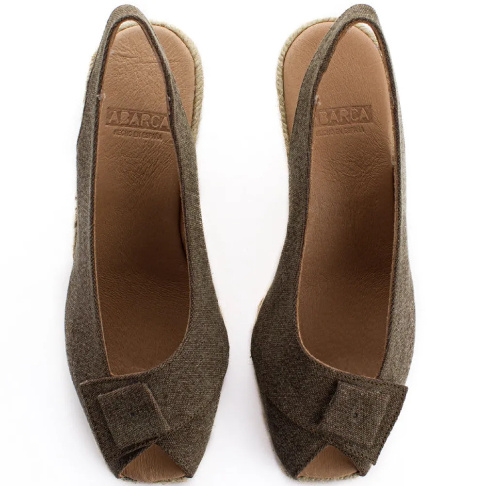 Abarca Shoes Alpargatas Con Cuñas^Alpargatas Cuna Creta Marron