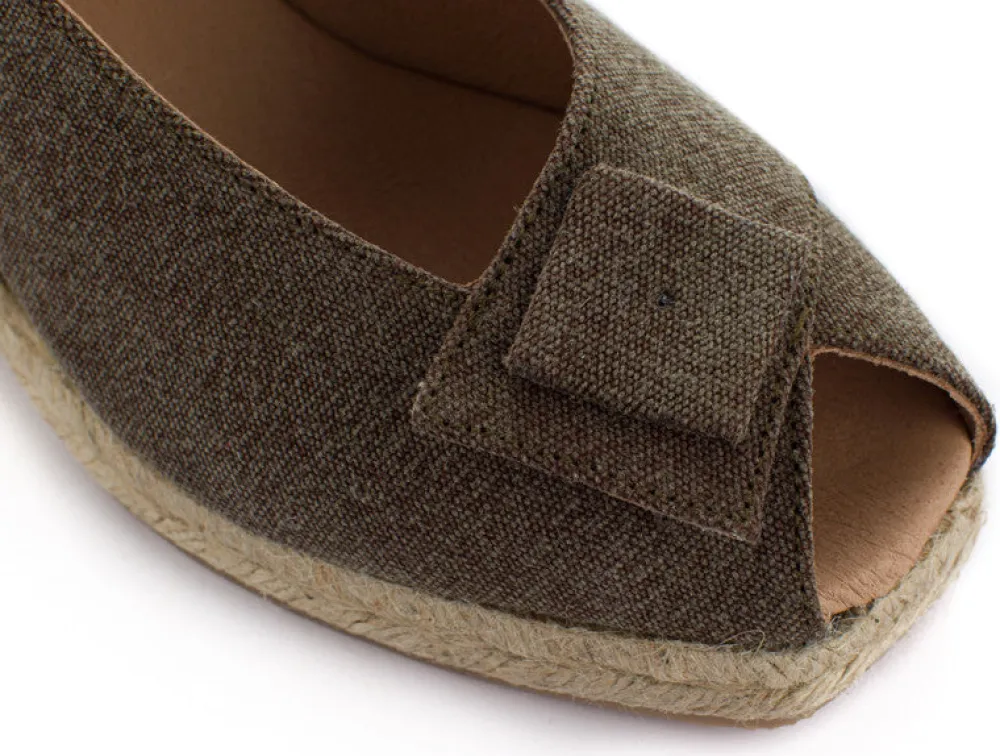 Abarca Shoes Alpargatas Con Cuñas^Alpargatas Cuna Creta Marron