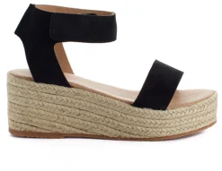 Abarca Shoes Alpargatas De Verano^Alpargatas Cuna Piel Mallorca Negro