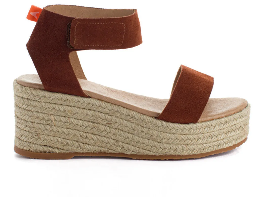 Abarca Shoes Alpargatas Con Cuñas^Alpargatas Cuna Piel Mallorca Marron 268