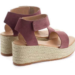 Abarca Shoes Alpargatas Con Cuñas^Alpargatas Cuna Piel Mallorca Morado