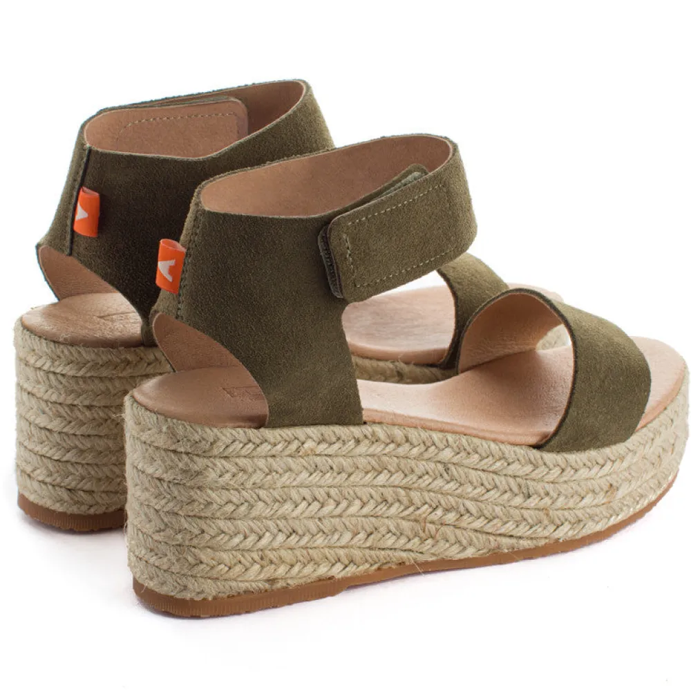 Abarca Shoes Alpargatas De Verano^Alpargatas Cuna Piel Mallorca Kaki 717