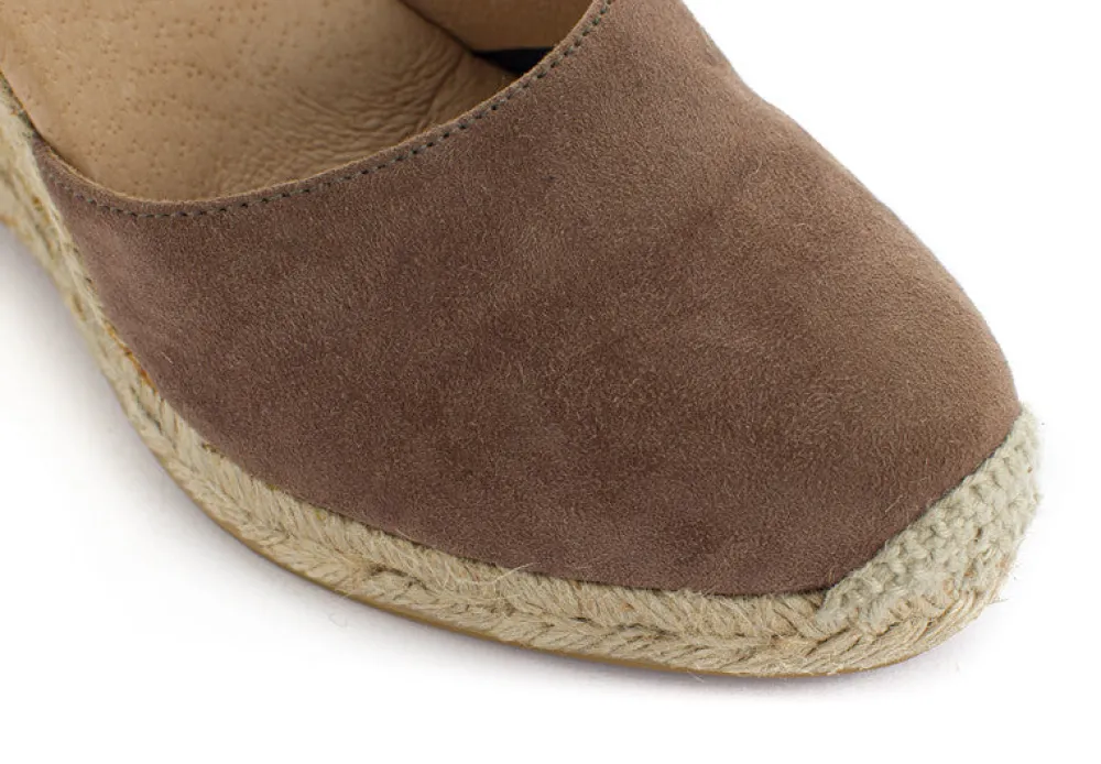 Abarca Shoes Alpargatas Con Cuñas^Alpargatas Cuna Piel Radel Topo