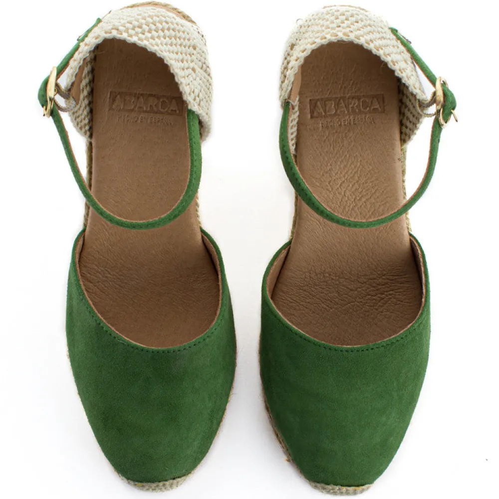 Abarca Shoes Alpargatas Con Cuñas^Alpargatas Cuna Piel Radel Verde