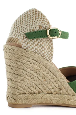 Abarca Shoes Alpargatas Con Cuñas^Alpargatas Cuna Piel Radel Verde