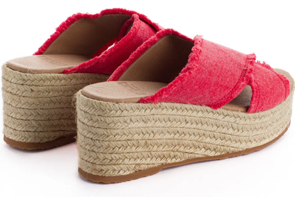 Abarca Shoes Alpargatas De Verano^Alpargatas Cuna Rodas Bermellon