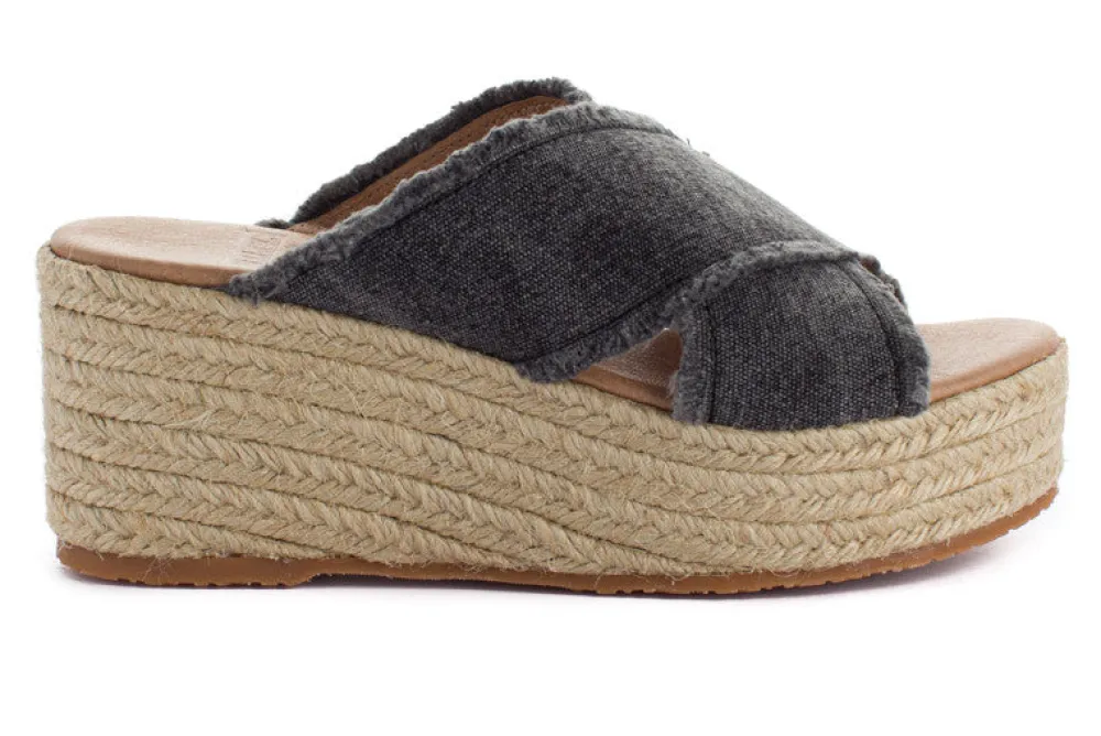 Abarca Shoes Alpargatas Con Cuñas^Alpargatas Cuna Rodas Negro