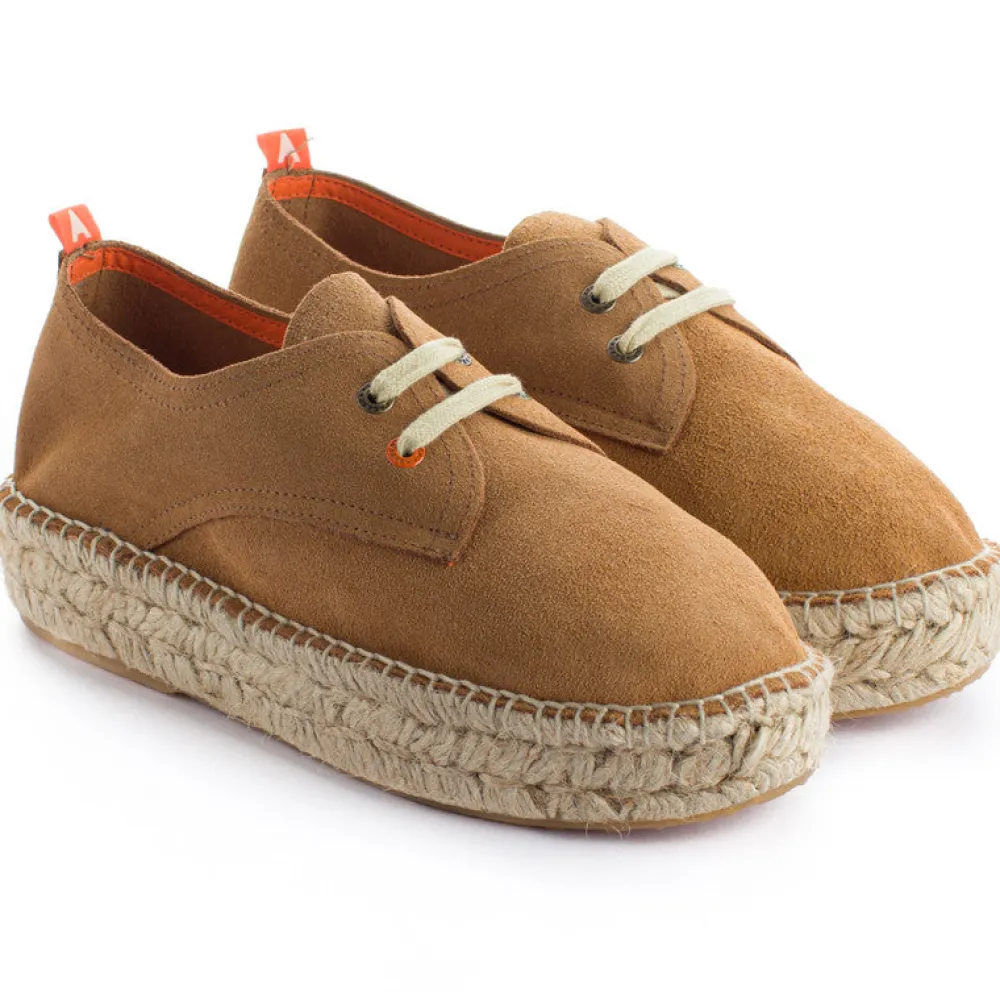 Abarca Shoes Alpargatas Con Cordones^Blucher Piel Arena