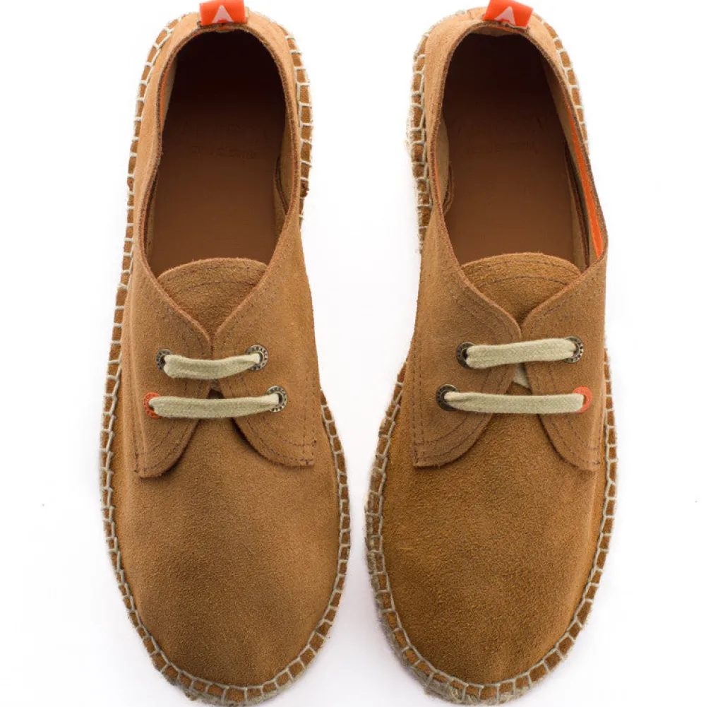 Abarca Shoes Alpargatas Con Cordones^Blucher Piel Arena
