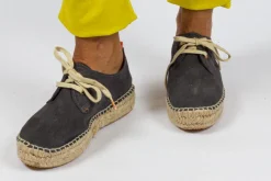 Abarca Shoes Alpargatas De Verano^Blucher Piel Basalto