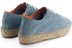 Abarca Shoes Alpargatas De Verano^Blucher Piel Celeste