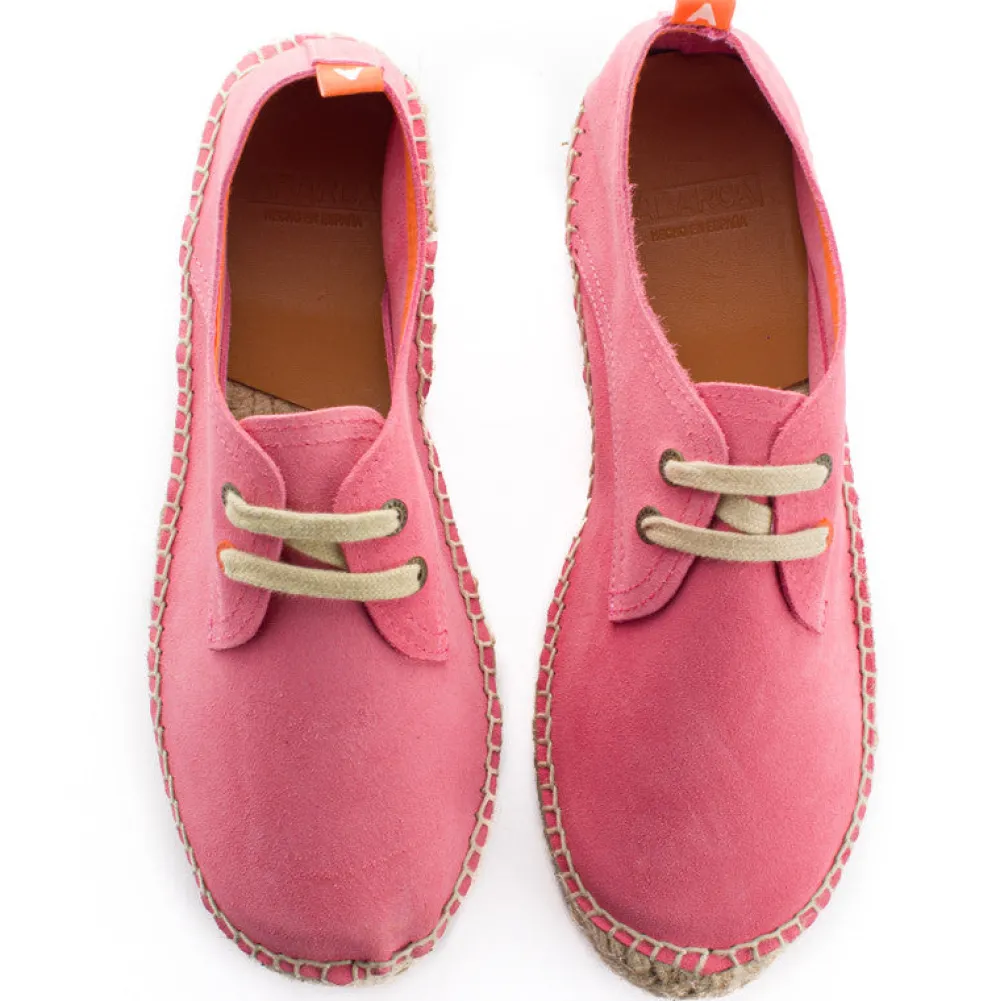 Abarca Shoes Alpargatas Con Cordones^Blucher Piel Chicle