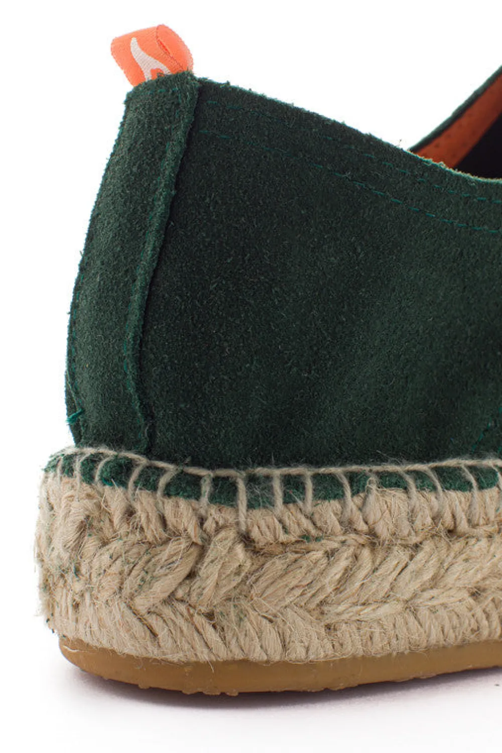 Abarca Shoes Alpargatas Con Cordones^Blucher Piel Esmeralda