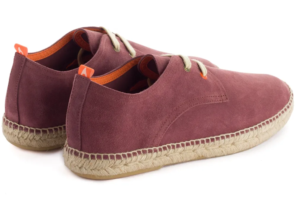 Abarca Shoes Alpargatas De Verano^Blucher Piel Morado