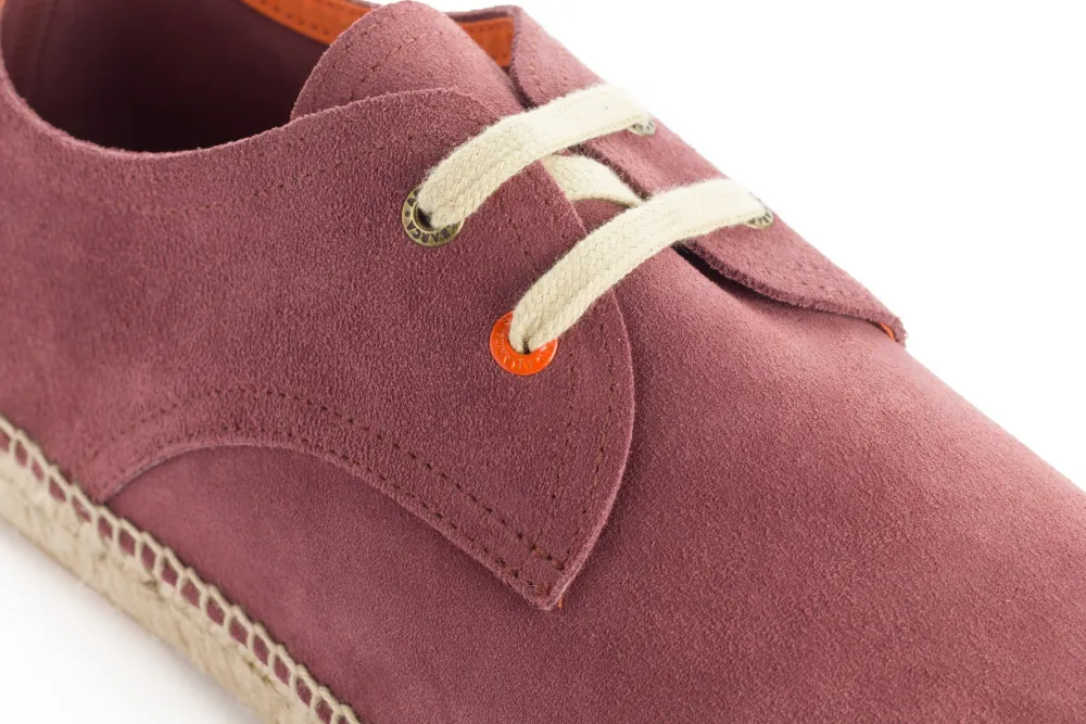 Abarca Shoes Alpargatas Con Cordones^Blucher Piel Morado