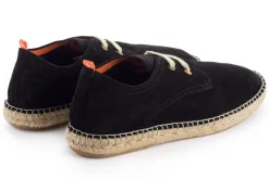 Abarca Shoes Alpargatas Con Cordones^Blucher Piel Negro