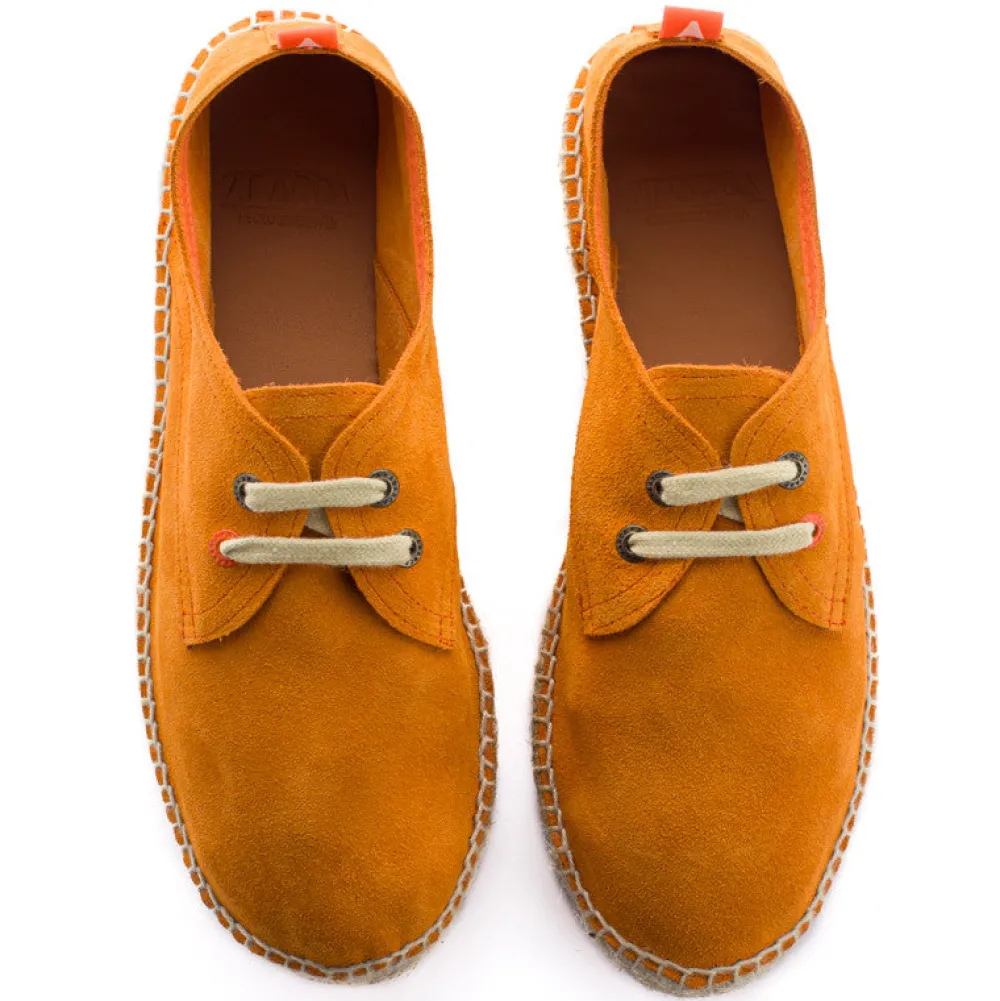 Abarca Shoes Alpargatas De Verano^Blucher Piel Orange