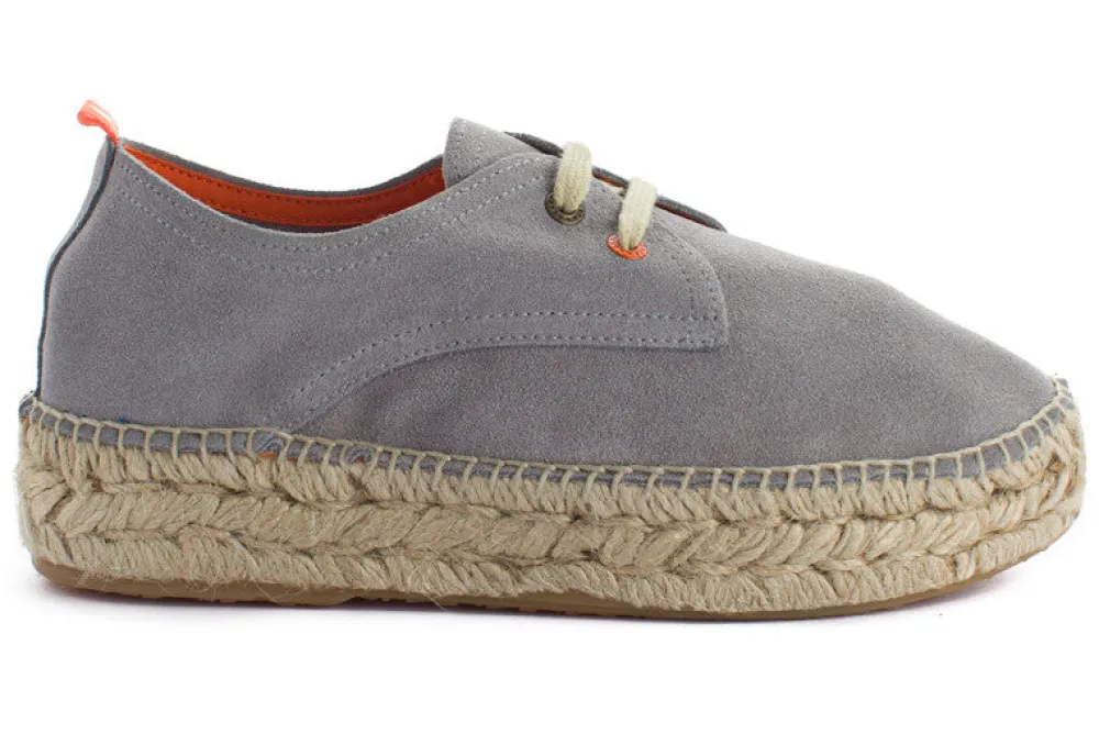 Abarca Shoes Alpargatas Con Cordones^Blucher Piel Perla 823