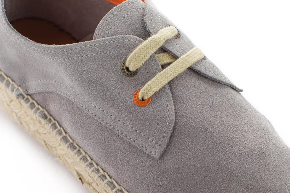 Abarca Shoes Alpargatas Con Cordones^Blucher Piel Perla 823