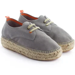 Abarca Shoes Alpargatas De Verano^Blucher Piel Perla 823