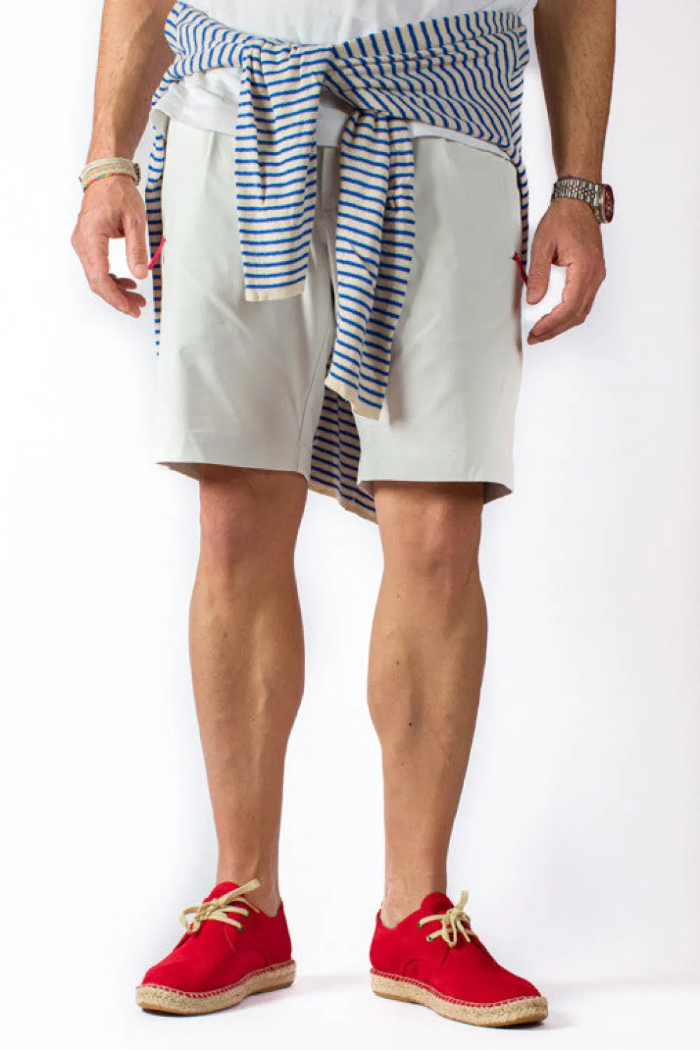 Abarca Shoes Alpargatas De Verano^Blucher Piel Rojo