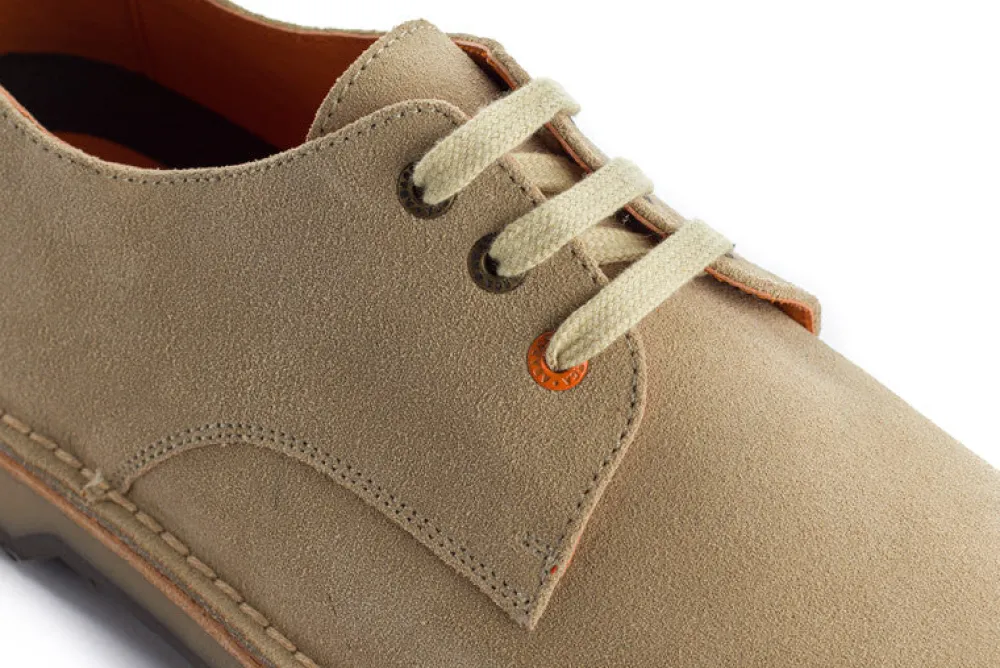 Abarca Shoes Zapatos Blucher^Blucher Piel Serraje Beige
