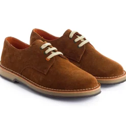 Abarca Shoes Zapatos Blucher^Blucher Piel Serraje Marron