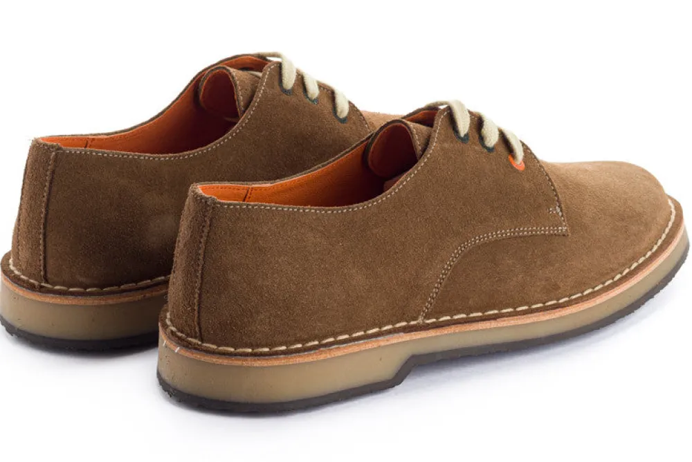 Abarca Shoes Zapatos De Piel^Blucher Piel Serraje Tierra