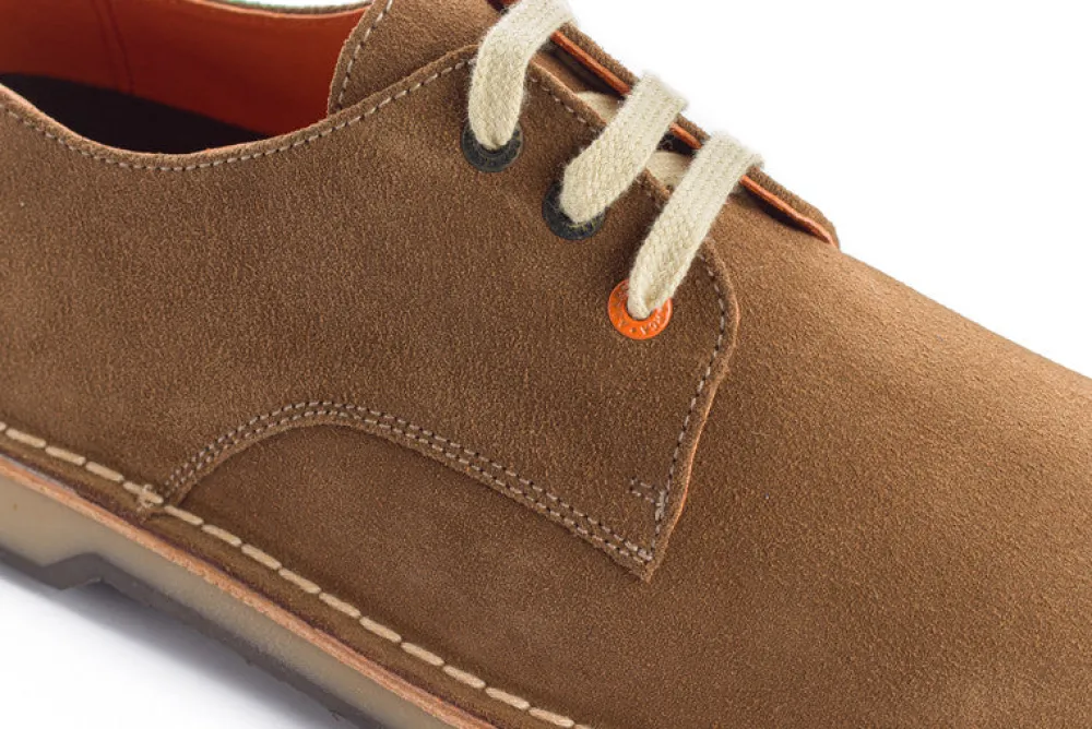 Abarca Shoes Zapatos De Piel^Blucher Piel Serraje Tierra