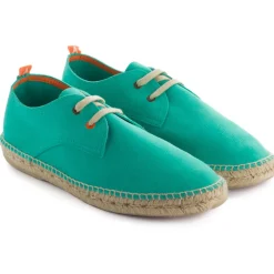 Abarca Shoes Alpargatas De Verano^Blucher Piel Turquesa