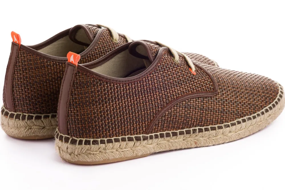 Abarca Shoes Alpargatas Blucher^Blucher Rafia Marron