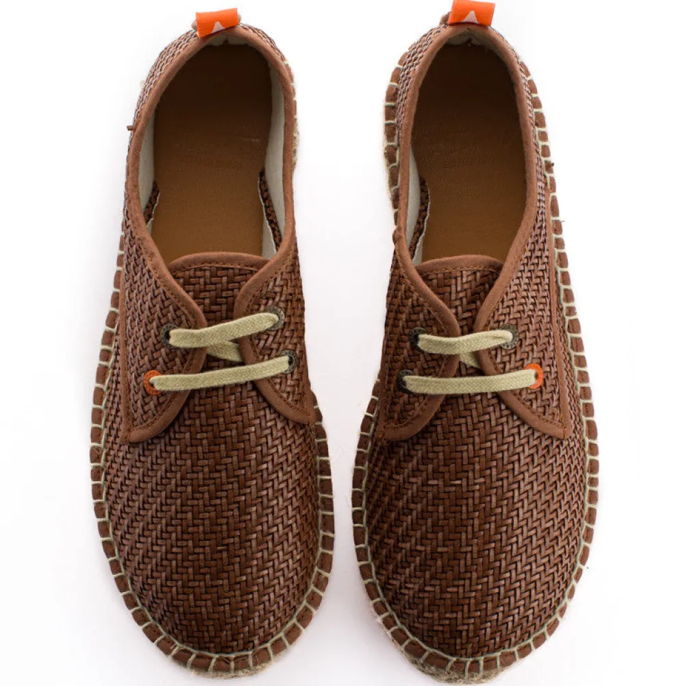 Abarca Shoes Alpargatas De Verano^Blucher Rafia Marron