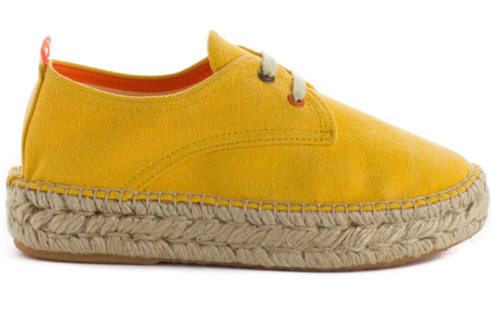Abarca Shoes Alpargatas De Verano^Blucher Terra Amarillo