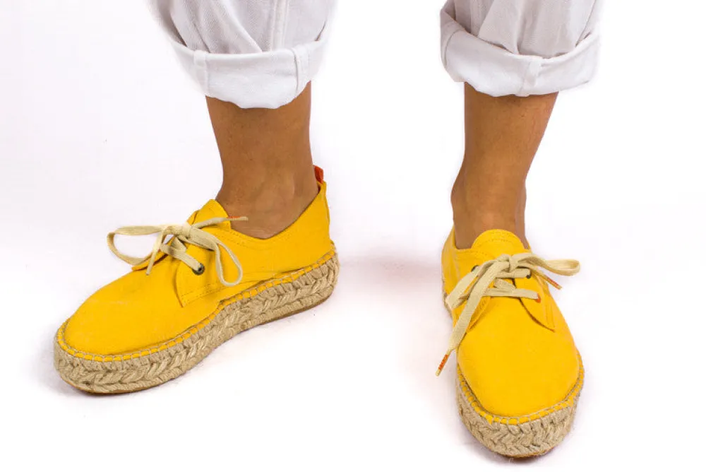 Abarca Shoes Alpargatas De Verano^Blucher Terra Amarillo