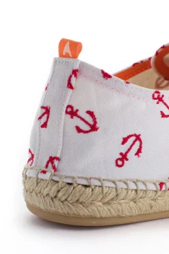 Abarca Shoes Alpargatas Blucher^Blucher Terra Anclas Blanco