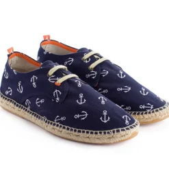 Abarca Shoes Alpargatas De Verano^Blucher Terra Anclas Marino