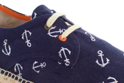 Abarca Shoes Alpargatas Con Cordones^Blucher Terra Anclas Marino