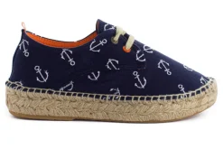 Abarca Shoes Alpargatas De Verano^Blucher Terra Anclas Marino