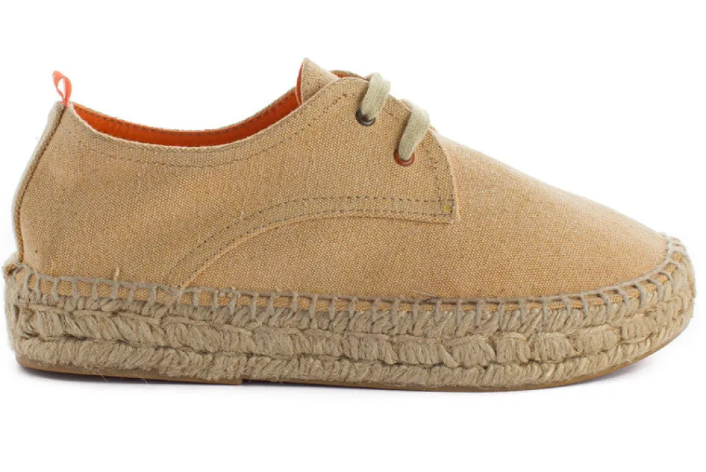 Abarca Shoes Alpargatas De Verano^Blucher Terra Crema