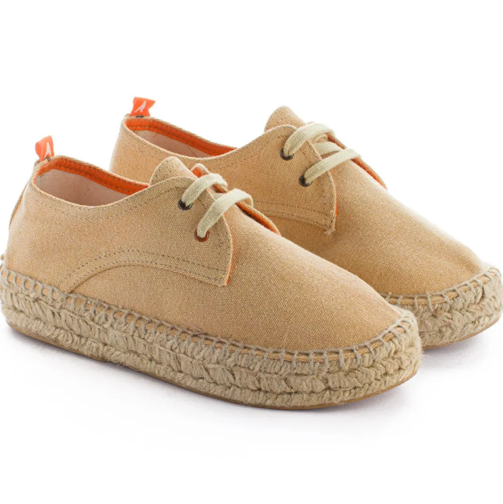Abarca Shoes Alpargatas De Verano^Blucher Terra Crema