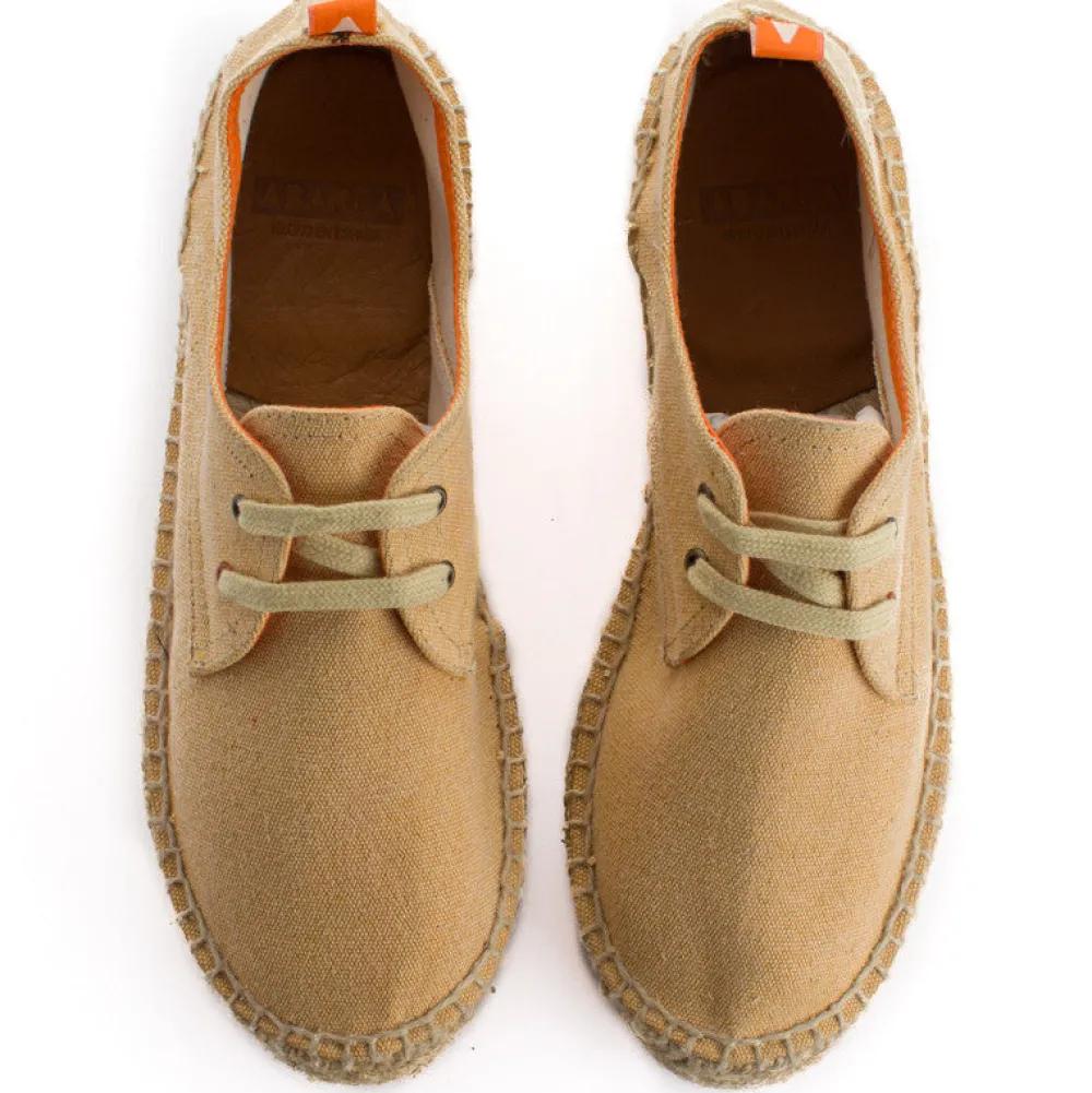 Abarca Shoes Alpargatas De Verano^Blucher Terra Crema