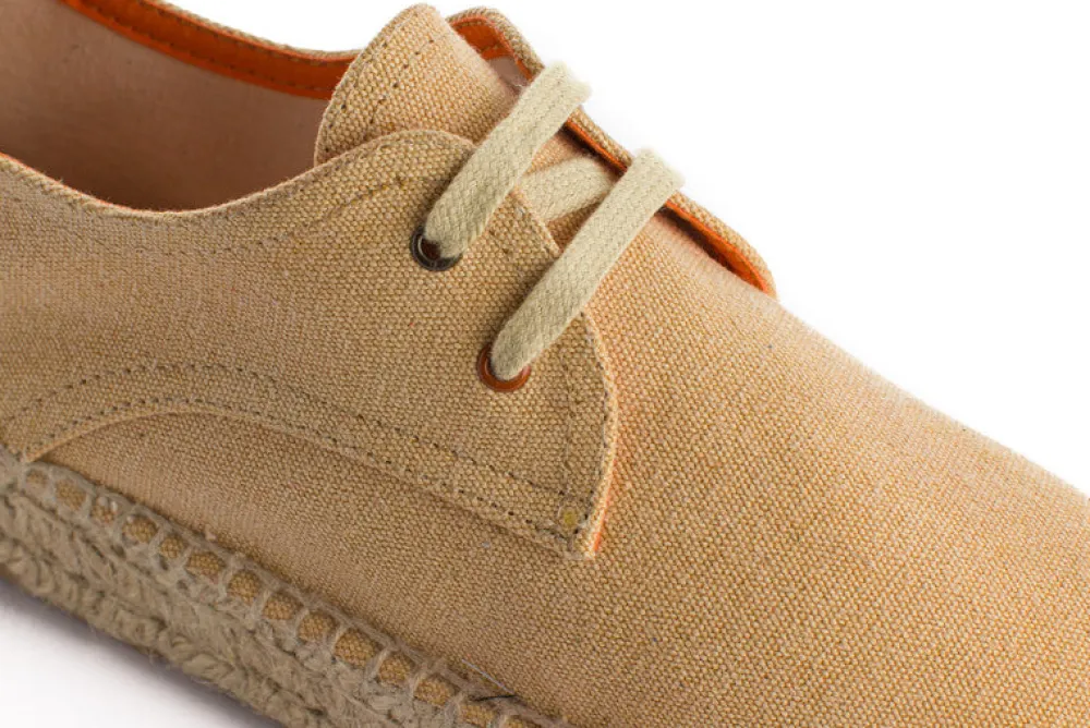 Abarca Shoes Alpargatas De Verano^Blucher Terra Crema