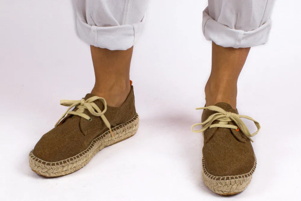 Abarca Shoes Alpargatas De Verano^Blucher Terra Cuero