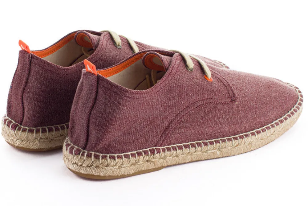 Abarca Shoes Alpargatas Con Cordones^Blucher Terra Granate