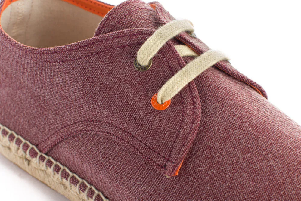 Abarca Shoes Alpargatas Con Cordones^Blucher Terra Granate