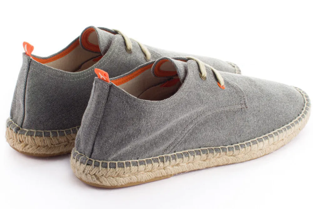 Abarca Shoes Alpargatas Con Cordones^Blucher Terra Gris