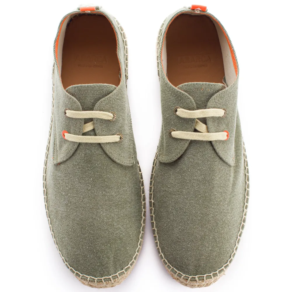 Abarca Shoes Alpargatas Yute^Blucher Terra Kaki