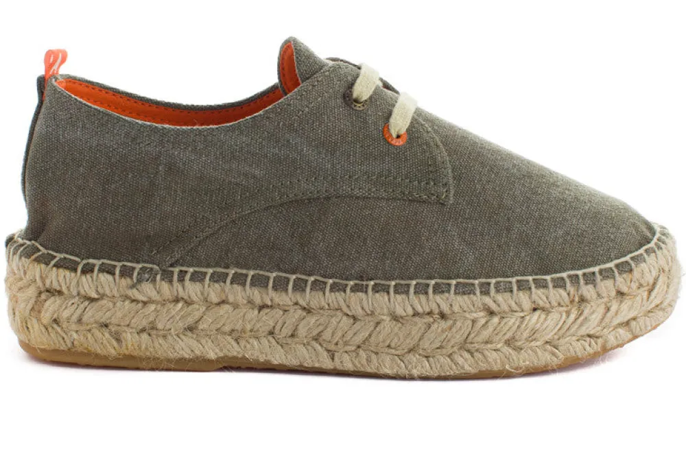 Abarca Shoes Alpargatas De Verano^Blucher Terra Kaki
